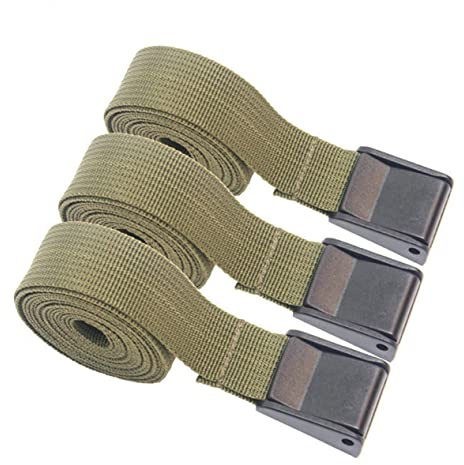DRESSOOS Cinghie Di Fissaggio 3 Pezzi Larghezza 25 Mm Lunghezza 1 M Fibbia Per Cintura Di Fissaggio Per Bagagli Per Forniture Da Campeggio
