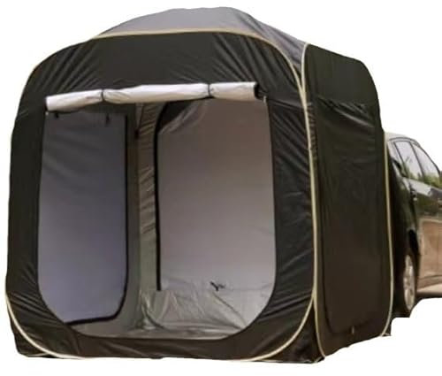 OkiiO Car Campervan Tent Awning for R-enault Megane E-Tech 2022+, Breathable Door Tailgate Tent With Great Waterproof/Windproof, Outdoor Use SUV Tailgate Awning Accessories,A/BLACK