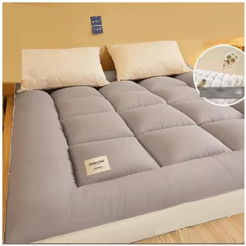 Japanische Bodenmatratze, tragbare Futon-Matte, flauschig, faltbar, Bettmatratze, Bodenbett, Gästematratze, Campingmatratze, volle Größe, Matratze E, 180 x 200 cm