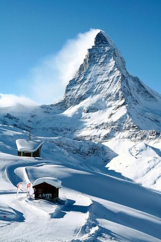 Cuadro mural de montaña Matterhorn – Made in France – Cuadro de cristal acrílico 80 x 120