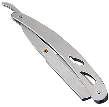 Healeved Edelstahl Rasierhobelhalter Vintage Klappbar für Sicherheitsrasierer zum Sicheren Aufbewahren der Klingen Leicht und Tragbar für Salon und Zuhause