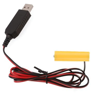 WERQA Cavo USB 5 V a 1,5 V LR6 AA Batteria AA Eliminatori Sostituire 1 Pz 1.5V AA Batterie per LED Elettronici