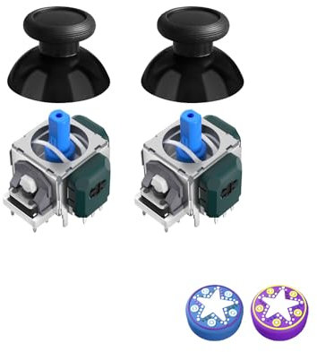 AKNES TMR Electromagnética Joystick de Repuesto para Mando Switch Pro, Anti-Drift Stick Accesorios de Reparación para Mando Switch Pro - 1 Par