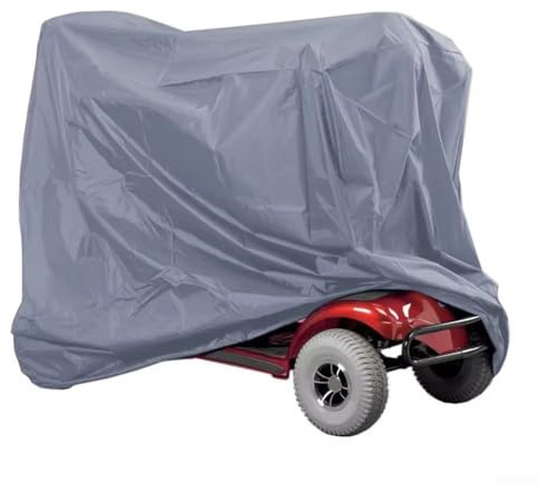 Volakebeing Housse de protection en tissu Oxford 210D résistant aux intempéries pour scooter à 3 à 4 roues avec sac de rangement étanche et anti-poussière (gris, 190 x 71 x 117 cm)