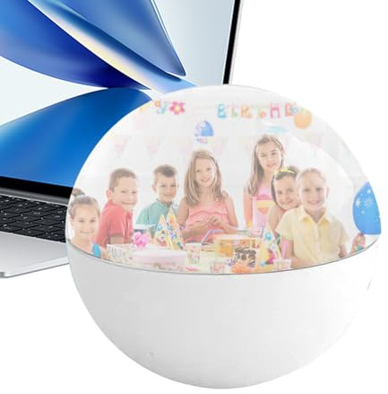 Yulokdwi Videosphäre, Digitale Display Fotos Kugel, 6,9 Cm Kristallkugel Videoplayer, Für Erwachsene Jubiläen Feiern Geburtstag Hochzeitsnacht Halloween Party Weihnachten