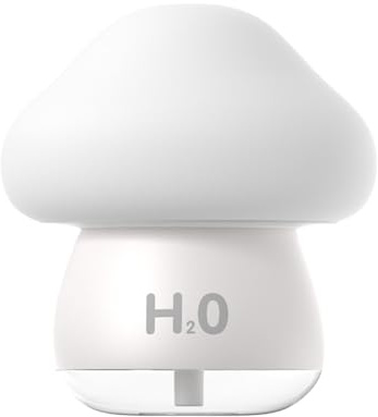 Humidificadores para dormitorio, con luz nocturna, 7 colores, portátil, funciona con pilas, humidificador de plantas de interior, oficina en casa, hospital, hotel, coche, escritorio, dormir, tos fría