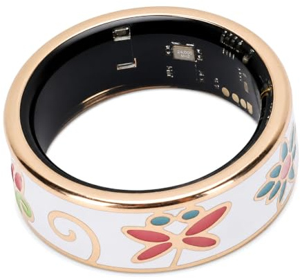 YUEHISY Anillo Inteligente para Monitoreo del Sueño y Estado Físico, Anillo Inteligente IP68 con Conteo de Pasos, Rastreador de (7 ID: 17,3 mm/0,68 Pulgadas, Circunferencia: 54,3 mm/2,14 Pulgadas)