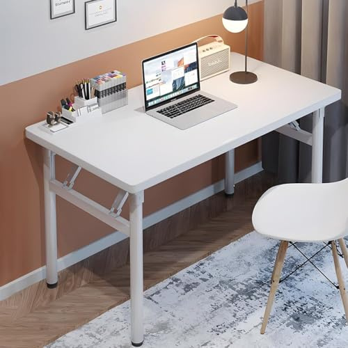 Computerarbeitsplatz ohne Montage, Lern- und Schreibtisch Platzsparender Faltbarer Desk für Wohnzimmer, Home Office