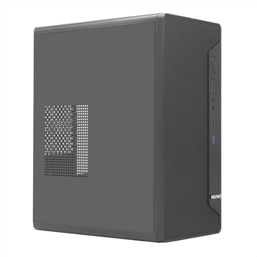 Nuwo Opal ZK550 | Case PC Compatto MicroATX | Alimentatore 500W | Case PC Desktop Office Mini Tower mATX | USB 3.0 | Nero