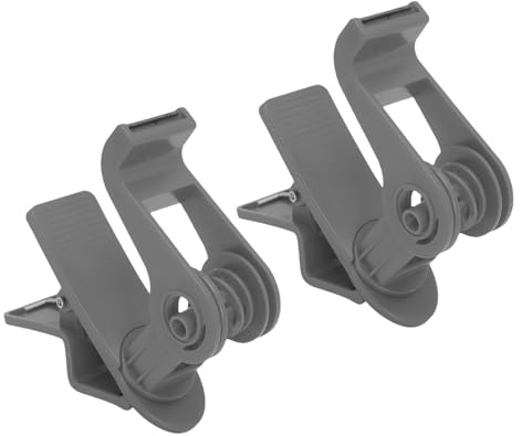 Fdit 2pcs Packaging Tape Dispensers, Table Clamps Non Slip Adhesive Tape Holder with 360 Degree Rotating Cutter for Home School Office Warehouse (Grey)