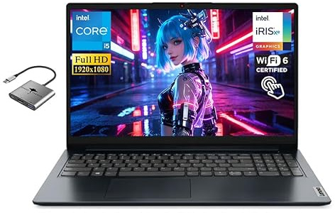 Lenovo IdeaPad - Laptop con pantalla táctil FHD de 15.6 pulgadas, Intel 10-Core i5-1335U (hasta 4.6 GHz) 16 GB RAM 1 TB SSD, Intel Iris Xe Graphics WiFi 6 Win11 batería de larga duración con accesorio