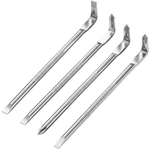 4PCS Right Angle Screwdriver Set, L-Type Double Head Offset Magnetic Screwdriver, Magnetic Right Angle Screwdriver with Cross Slots and Straight Slots, for Tight Space Operation, Home Use