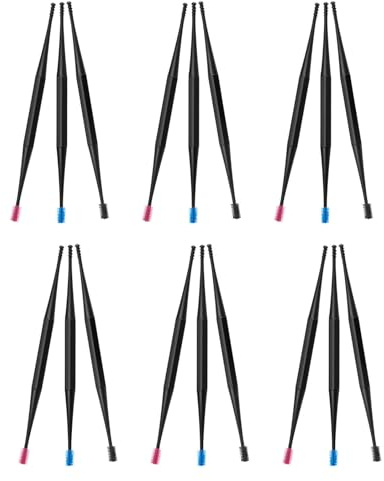 ERINGOGO 18 St Delars Spiral Öronvaxborttagare med Dubbelsidiga Silikonhuvuden Säker och Återanvändbar Öronrengörare för Vuxna Äldre och Pojke Mjukt Material för Daglig Personlig Vård