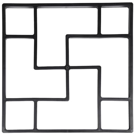 DOITOOL Molde para Pavimento de Jardín de Plástico Reutilizable Molde para Baldosas de Cemento DIY para Suelo de Cemento y Hormigón Herramienta para Pavimentación Exterior
