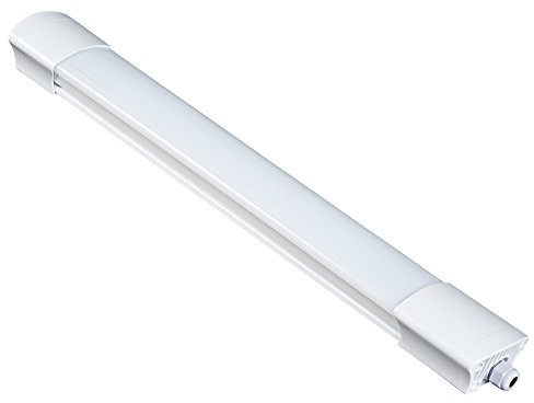 Electraline 65060 Barra luminosa LED da esterno, plafoniera da giardino 20W 1800 Lumen luce naturale impermeabile IP65 lunga 60 cm - Tubo led per giardino, loggia, esterno, muro esterno