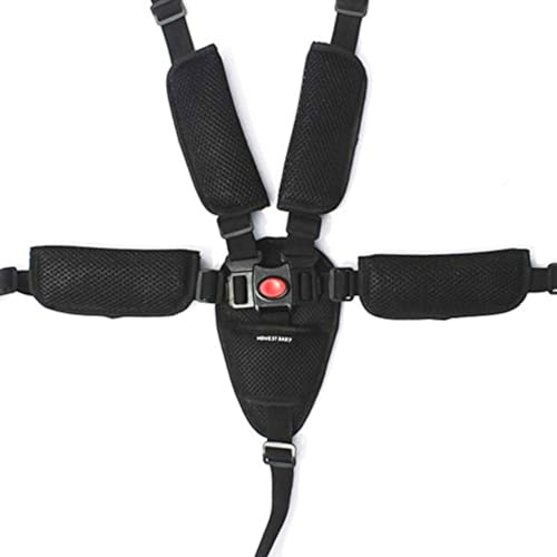 Ceinture de Sécurité Bébé Harnais/Sangle Réglable 5 Points Harnais de Sécurité Ceinture Pour Chaise Haute Bébé Landau et Poussette de Voiture et Poussette Universal Harnais