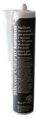 KERAKOLL SILICONE COLOR - 10 Cartuccia da 310 ml di sigillante decorativo per piastrelle e mosaici