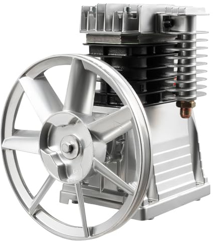 awolsrgiop 3HP Luftkompressor Pumpenkopf, 2.2KW 250L/min Zylinder Kolben Kompressor Werkzeug Luftkompressor Pumpe, ölgeschmierter Luftkompressors-Pumpenkopf Silent Flüsterkompressor 2065-3HP