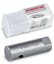WERHE Adapter M14 für Erdbohrer, gehärteter Stahl, Rührwerk, Poliermaschine | Innengewinde, Länge 6 cm, Durchmesser 2 cm, Gewicht 100 g, Zaunpfosten, Brunnenbohrung, Montage ohne Werkzeug