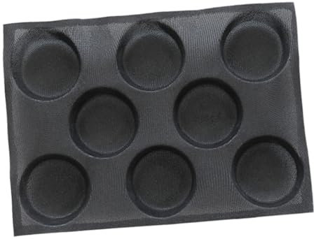 IMIKEYA 3pièces Moule à Pain Silicone Antiadhésif Moule à Hamburgers Silicone Pan De Cuisson Sain Noir Design Pratique Pour Cuisson
