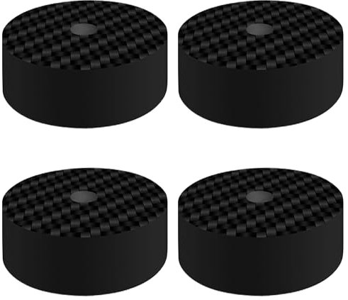 Dufray HiFi-Lautsprecher-Spike-Pads, Kohlefaser-Lautsprecherständerfüße, 5,1 x 2 cm, Hi-End-Lautsprecher-Isolationsfüße, Stoßdämpferfüße für DAC-Subwoofer-Plattenspieler