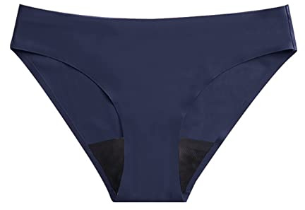 Intimo Donna Mutandine Mestruali Assorbenti Confortevoli Vita Bassa Ecologica Anti-Perdite per Dormire Notte (L)