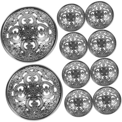 Tofficu 40stücke Vintage Metallknöpfe Dekorative Kleidungsknöpfe Für Mäntel Anzüge Pullover Bastelknöpfe Für Kreative Projekte Langlebig Und Leicht