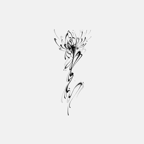 3 Pieces Of Red Spider Lily Herbal Tattoo Stickers Semi-Permanent Waterproof Long-Lasting Arm Juice Tattoo Stickers