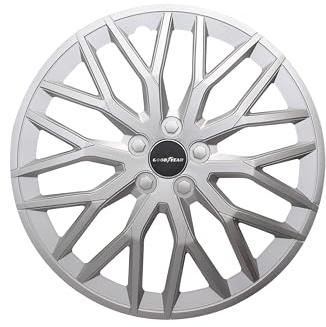 Goodyear Satz von 4 Radkappen 15 Modell Baku Silber. Sportliches Design, das gut zum Äußeren des Fahrzeugs passt. Robuste und langlebige Konstruktion.