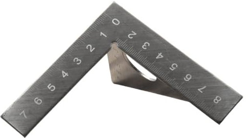 perfk Stainless Steel 3D Multi-Angle Measuring Triangle Ruler Multipurpose Carpentry Tool