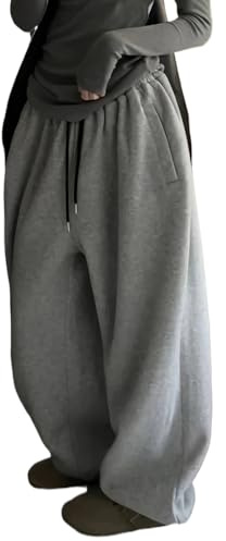 Y2K Grunge Vestiti Acubi Pantaloni Baggy Pantaloni della Tuta con Tasche Cyber Cargo Pantaloni Alt Emo Streetwear Fairycore Abbigliamento, Grigio, S