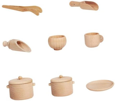 HEALSOPTHY 1set Giocattoli Da Cucina Per Utensili Da Tavola Imitazione Per Sviluppo Creativo e Interazione Sociale
