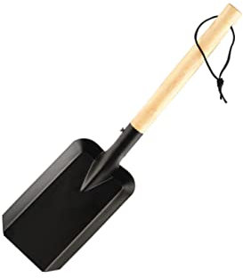 TOYANDONA 1 Pezzo Pala del di Carbonio Strumenti da Giardinaggio Strumento di Giardinaggio Vanghe da Giardino Vanga da Giardinaggio Utensili Manuali da Giardinaggio Quercia Nero