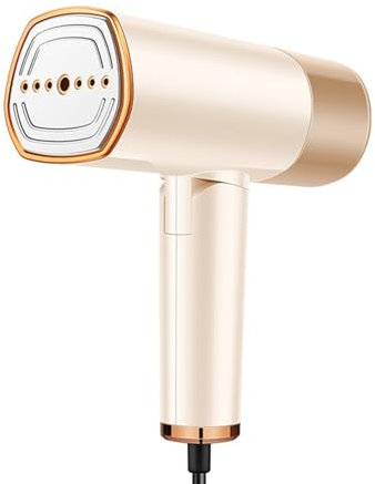 Dampfglätter 1500W, 168ML Tragbarer Klappbarer Steamer Dampfbürste Faltenentferner, Metall-Dampfplatte, Abnehmbarer Wassertank, Druckerhöhter Dampf für Zuhause, Reisen, Büro