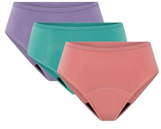 Modibodi Women's Period Underwear Mid-Rise 3-Pack Multicolor Moderate 30ml S