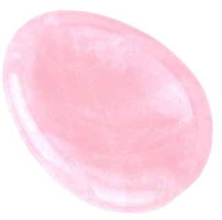 EPIGEIST Natürliches Jade Massagebrett Schabbrett aus Rosa Jade mit Schöner Form für Physiotherapie und Schmerzlindernde Beauty Massage im Gesicht