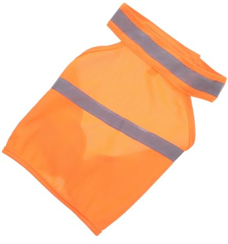VICASKY Reflektorweste Hunde Fluoreszierend Orange Atmungsaktiv Sicherheitsweste für Kleine und Große Hunde zum Spazieren Joggen Wandern Leicht Langlebig Hohe Sichtbarkeit für