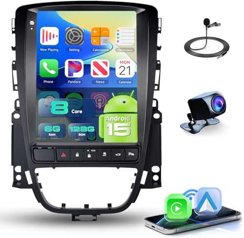 8Core 6G+128G Car Radio Stereo for Vauxhall Astra J/GTC 2009-2016(With ECO Button) 5GWiFi, Hodozzy 9.7 IPS Touchscreen Radio with DSP Wireless Carplay Android Auto BT 5.0 GPS SWC Reverse Camera