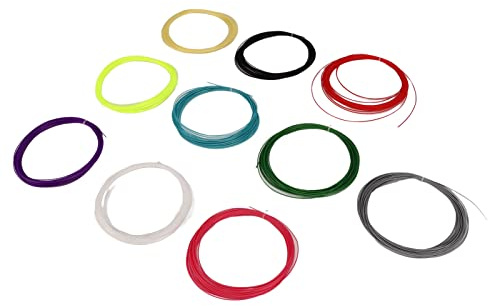 BTOSEP 10 corde per racchette da badminton ad alta elasticità, colori misti, 12,7 kg, per allenamento e uso professionale