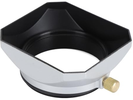 Naroote 52 Mm Metall Motljusskydd Matt Interiör Minskar Linsbländning och Bländning för Professionell Fotografering Aluminiumlegering Silver