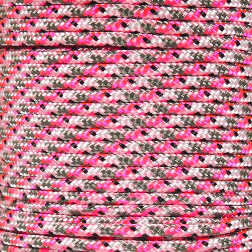 West Coast Paracord 425 Paracord (3 mm) – 10, 25, 50 Oder 100 Fuß Hanks – aus 100% Nylon – für Tactical, Survival, Allgemeinen Gebrauch, Neon Pink Camo, 10 Feet