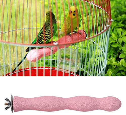 Percha de Madera Natural para Pájaros, Barra de Pie para Loros, Periquitos, Cacatúas, Agapornis, Juguete de Entrenamiento