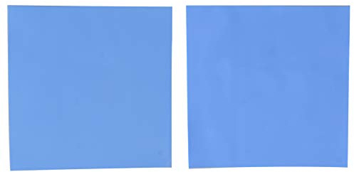 Futheda Lot de 2 Pad Thermique pour processeur, Conductibilité Silicone Feuille Isolation Pâte Gap Filler Dissipateur Thermique de Refroidissement Coussinets (100 x 100 x 1 mm + 100 x 100 x 2 mm)