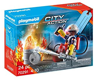 PLAYMOBIL CityAction 70291 Geschenkset Feuerwehr, ab 4 Jahren