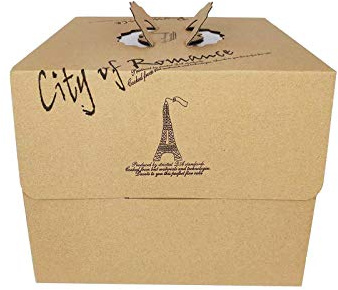 Extra Strong Tall Corrugate Cake Carrier Box - Wedding Tier Birthday[10 Inch (26 x 26 x 25cm), 3 Boxes]