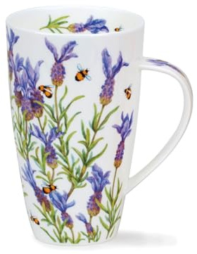 Lavenders and Bee's Dunoon Henley-Tasse, feines Knochenporzellan, 600 ml Fassungsvermögen