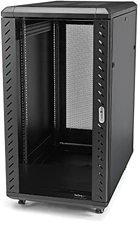StarTech.com 4-Pfosten 32HE Serverrack/Schrank, 19 Daten-Rack/Schrank für IT-/Netzwerkgeräte, verstellbare Montageschienen