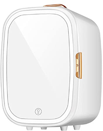 Yadlan Mini Réfrigérateur Cosmétique avec Miroir, Frigo Congélateur Voiture Skincare Beauty 20 litres avec éclairage LED, Refroidissement et Chauffage Petit et Léger Faible Bruit