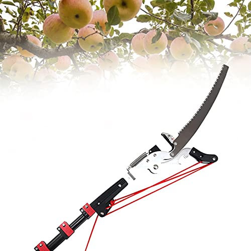 ATRNA Telescopic Pole Saws, Professional Telescopic Tree Pruner Extendable Pruning Saw Gardening Landscaping Branch Saw Lopper Tools-24FT