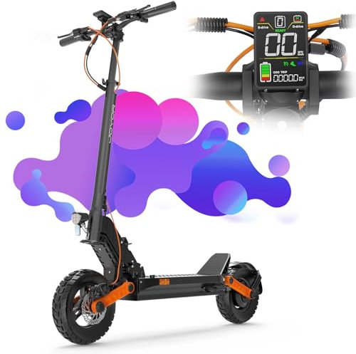 JOYOR E Scooter mit Straßenzulassung S5 Pro, 48V 26AH Akku mit Großer Kapazität, Maximale Reichweite 50–85 km, 500W Elektroroller, Ausgestattet mit 10-Zoll-Reifen